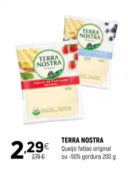 Coviran TERRA NOSTRA Queijo fatias original ou -50% gordura promoção
