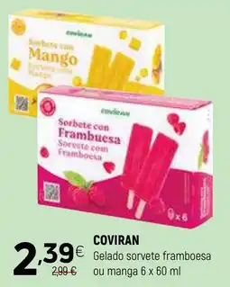 Coviran COVIRAN Gelado sorvete framboesa ou manga promoção