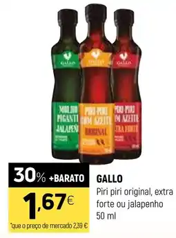 Coviran GALLO Piri piri original, extra forte ou jalapenho promoção