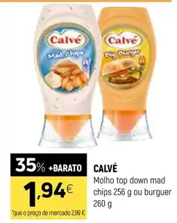 Coviran CALVÉ Molho top down mad chips ou burguer promoção