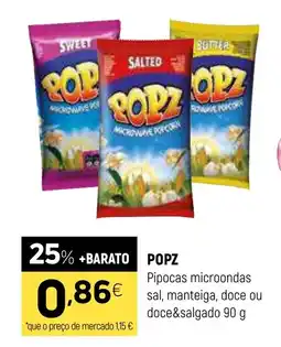 Coviran POPZ Pipocas microondas sal, manteiga, doce ou doce&salgado promoção