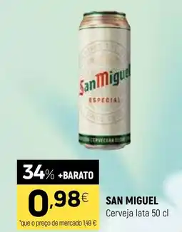 Coviran San Miguel Cerveja lata promoção