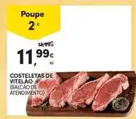 Continente Costeletas de vitelao promoção