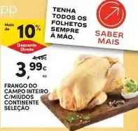 Continente Continente - frango do campo inteiro c/miudos seleção promoção