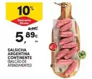 Continente Continente - salsicha argentina promoção