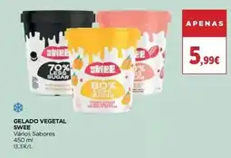 El Corte Inglés Swee - gelado vegetal promoção