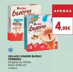 El Corte Inglés Ferrero - gelado kinder bueno promoção