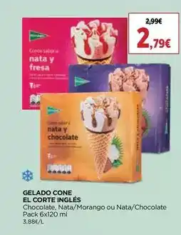 El Corte Inglés El corte inglés - gelado cone promoção