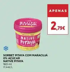 El Corte Inglés Native pitaya - sorvete pitaya e maracujá 0% açúcar embalagem 160 ml promoção