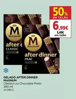 El Corte Inglés Magnum - gelado after dinner promoção