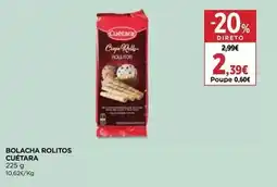 El Corte Inglés Cuétara - bolacha rollitos promoção
