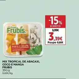El Corte Inglés Frubis - mix tropical de abacaxi, coco e manga promoção