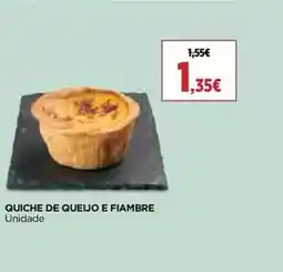 El Corte Inglés Quiche de queijo e fiambre promoção
