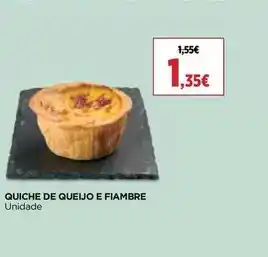 El Corte Inglés Quiche de queijo e fiambre promoção