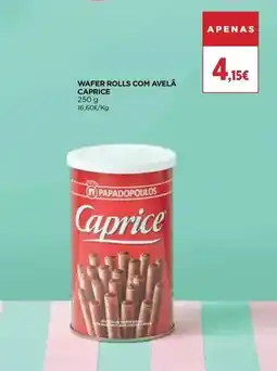 El Corte Inglés Caprice - wafer rolls com avela promoção