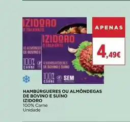 El Corte Inglés Izidoro - hambúrgueres ou almondegas de bovino e suino promoção