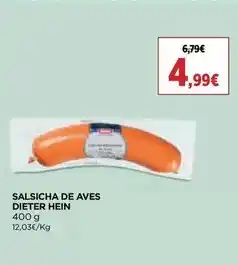 El Corte Inglés Dieter hein - salsicha de aves promoção