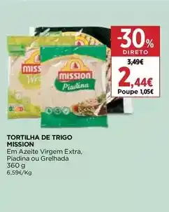 El Corte Inglés Mission - tortilha de trigo promoção