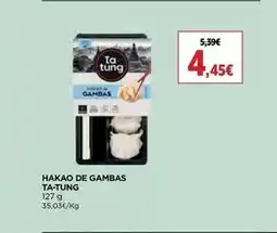 El Corte Inglés Ta tung - hakao de gambas promoção