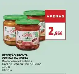 El Corte Inglés Compal da horta - refeicao pronta promoção
