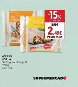 El Corte Inglés Koala - wraps promoção