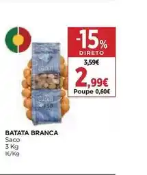 El Corte Inglés Batata branca promoção