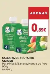 El Corte Inglés Gerber - saqueta de fruta bio promoção