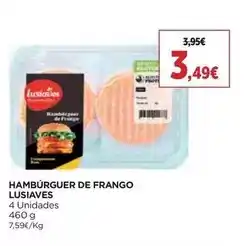 El Corte Inglés Lusiaves - hambúrguer de frango promoção