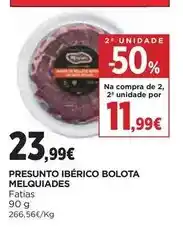 El Corte Inglés Melquiades - presunto iberico bolota promoção