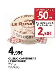 El Corte Inglés Le rustique - queijo camembert promoção