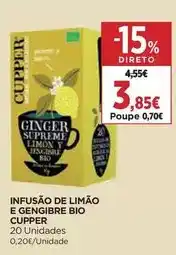 El Corte Inglés Cupper - infusão de limão e gengibre bio promoção