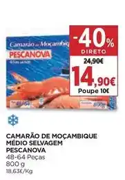 El Corte Inglés Pescanova - camarão de moçambique medio selvagem promoção