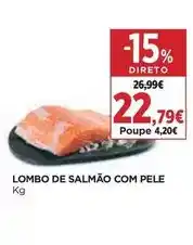 El Corte Inglés Lombo de salmão com pele promoção