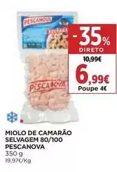 El Corte Inglés Pescanova - miolo de camarao selvagem 80/100 promoção