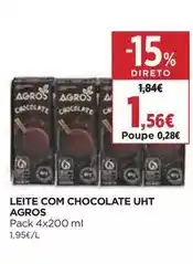 El Corte Inglés Agros - leite com chocolate uht promoção