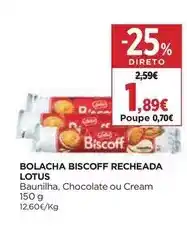 El Corte Inglés Lotus - bolacha biscoff recheada promoção