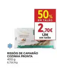 El Corte Inglés Cozinha pronta - rissóis de camarão promoção