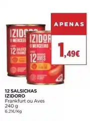 El Corte Inglés Izidoro - 12 salsichas promoção