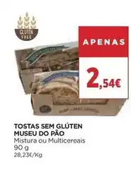 El Corte Inglés Museu do pão - tostas sem gluten promoção