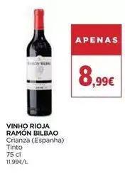 El Corte Inglés Ramón bilbao - vinho rioja promoção