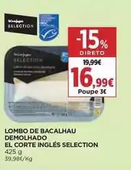 El Corte Inglés El corte inglés - lombo de bacalhau demolhado selection promoção