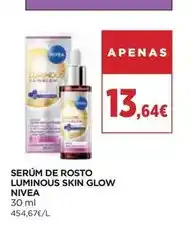 El Corte Inglés Nivea - serum de rosto luminous skin glow promoção