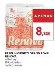 El Corte Inglés Renova - papel higiênico grand royal promoção