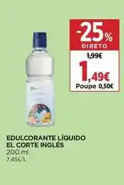 El Corte Inglés El corte inglés - edulcorante líquido promoção