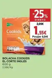 El Corte Inglés El corte inglés - bolacha cookids promoção
