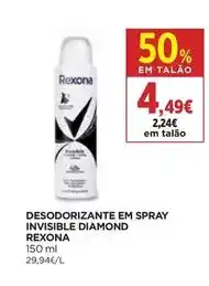 El Corte Inglés Rexona - desodorizante en spray invisible diamond promoção