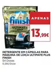 El Corte Inglés Finish - detergente em cápsulas para maquina de loiça ultimate plus promoção