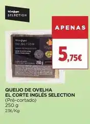 El Corte Inglés El corte inglés - queijo de ovelha selection promoção