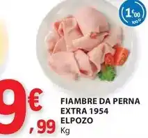 E.Leclerc Elpozo - fiambre da perna extra 1954 promoção