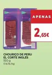 El Corte Inglés El corte inglés - chouriço de peru promoção